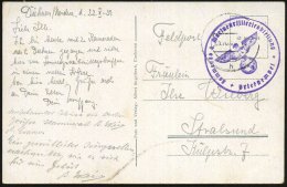 Duhnen 1939 (23.10.) Stummer 2K = Tarnstempel Cuxhaven + Viol. 1K-HdN: Kommando 4. Marineartillerieabteilung , Klar... - Other & Unclassified