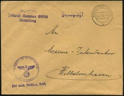 BORKUM NORDSEEBAD/ B 1940 (24.6.) 2K + 2 Viol. HdN: Feldpost-Nr. 07730 Borkum/Frei Durch Ablösung Reich =... - Other & Unclassified