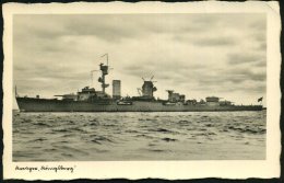 DEUTSCHES REICH 1935 (ca.) S/w.-Foto-Ak.: (Kleiner) Kreuzer "Königsberg" , Ungebr. (ohne Uhv.) - Other & Unclassified