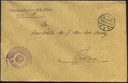 PILLAU/ *1* 1933 (25.10.) 1K-Steg + Segment-HdN: FdAR/ Marineversorgungsstelle Pillau Noch Mit Weimarer Adler +... - Other & Unclassified