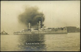 DEUTSCHES REICH 1915 (ca.) Individuelle S/w.-Foto-Ak.: S.M.S. Kaiserin (= MSP No. 83) Linienschiff , Ungebr. (ohne... - Other & Unclassified