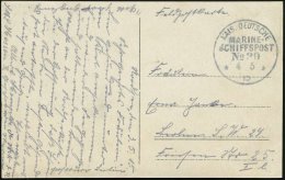 DEUTSCHES REICH 1915 (4.5.) 1K-BPA: KAIS. DEUTSCHE/MARINE-/SCHIFFSPOST/No.39 = S.M.S. "Hessen", Linienschiff , Klar... - Other & Unclassified