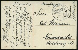 DEUTSCHES REICH 1916 (22.5.) 1K-BPA: KAIS. DEUTSCHE/MARINE-/SCHIFFSPOST/No. 25 = S.M.S. "Stuttgart", Kleiner... - Other & Unclassified