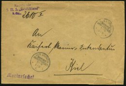 DEUTSCHES REICH 1917 (2.8.) 1K-BPA: KAIS. DEUTSCHE/MARINE-/SCHIFFSPOST/No.9 = Linienschiff + Viol. 3L: Kommando/... - Other & Unclassified