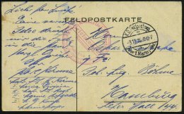 DT.BES.BELGIEN 1916 (9.10.) 1K-Steg: K. D. Feldpostexp./b/der 1. Marine-Div. (Nr.1549) + Roter 2K-Steg-HdN:... - Other & Unclassified