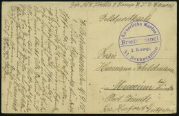 DEUTSCHES REICH 1915 (16.9.) 1K-Steg-HdN: Kaiserliche Marine/2. Komp./XI. Seebataillon (Wilhelmshaven) + Hs. Abs. ,... - Other & Unclassified