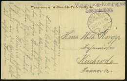 WANGEROOG/ *** 1914 (22.12.) 1K-Gitter + Viol. 2L: Wangeroog-Kompagnie/ Seebataillon , Klar Gest. S/w.-"Wangerooger... - Other & Unclassified