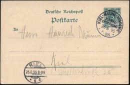 KIEL-MARINE-AKADEMIE/ KANAL-/ ERÖFFNUNG 1895 (26.6.) SSt = Eröffnung "Kaiser Wilhelm-Kanal" , Glasklar... - Other & Unclassified