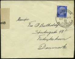 SWINEMÜNDE/ Sonniges Ostseebad 1940 (16.4.) HWSt = Leuchtturm Auf EF 25 Pf. Hindenbg. + OKW-Zensurstreifen... - Other & Unclassified