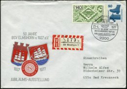 2200 ELMSHORN 1/ 50 JAHRE/ BSV ELMSHORN../ JUBIL.-AUSSTELLUNG 1977 (23.4.) SSt = Wappen Mit 3-Master ,... - Other & Unclassified