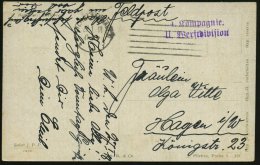 WILHELMSHAVEN/ **q 1918 (29.1.) MaStrichSt. + Viol. 2L: 4. Kompagnie / II.  W E R F T Division , Klar Gest.... - Other & Unclassified