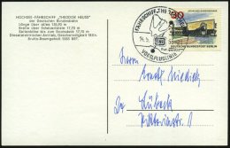 B.R.D. 1966 (14.5.) 1K-BPA: FÄHRSCHIFF "THEODOR HEUSS"/DB/VOGELFLUGLINIE (Nr.r-12) Klar Gest. S/w.-Ak.:... - Other & Unclassified