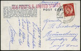 GROSSBRITANNIEN /  U.S.A. 1955 (7.9.) 1K: PAQUEBOT/POSTED AT SEA/RECEIVED/SOUTHAMPTON Auf Großbrit. 2 1/2 P.... - Other & Unclassified