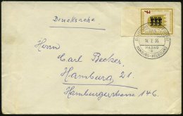 B.R.D. 1955 (14.7.) 2K-BPA: DEUTSCHE SCHIFFSPOST/DES/Wappen Von Hamburg/a/HAMBURG - HELGOLAND = MS. "Wappen Von... - Other & Unclassified