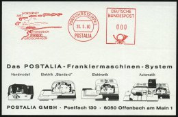 Norddeich 1980 (30.5.) AFS.: VORFÜHRSTEMPEL/POSTALIA/FRISIA/GROSSGARAGEN (Landkarte Mit Fries. Inseln Juist U.... - Other & Unclassified