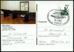 4972 LÖHNE 1/ LÖHNER EINBAUM.. 1989 (18.3.) SSt = Prähistor. Schiff (Einbaum) Auf Motivgl.PP 60 Pf.... - Other & Unclassified