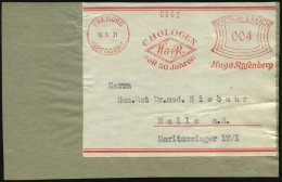 FREIBURG/ (BREISGAU)1/ CHOLOGEN/ Ha-eR/ Seit 30 Jahren/ Hugo Rosenberg 1931 (18.5.) AFS 004 Pf. Klar Auf... - Other & Unclassified