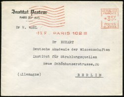 FRANKREICH 1957 (8.10.) AFS.: PARIS 102/C.3022 + 8 Wellen = Institut Pasteur (Louis Pasteur (1822-1895) Entwickelte... - Other & Unclassified