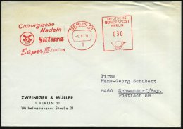 1 BERLIN 21/ Chirurgische/ Nadeln/ 2 Sutura/ Super III-Kanülen 1971 (1.9.) AFS (stilis. Windmühle)... - Other & Unclassified