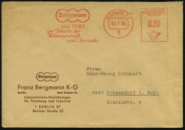 1 BERLIN 37/ Bergmann/ Seit 1895/ Im Dienste Der/ Wissenschaft/ U.Technik 1966 (3.2.) AFS Auf Firmen-Bf.: Franz... - Other & Unclassified