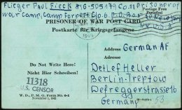 U.S.A. /  DEUTSCHES REICH 1945 (#8.5.#) MaWellenSt: NEW YORK, N.Y. Vom  L E T Z T E N  Kriegstag In Europa! + Schw.... - Other & Unclassified