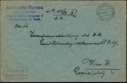 ÖSTERREICH 1916 (15.12.) 2K: WIEN ROTES KREUZ AUSKUNFTSBUREAU/* + Viol. 4L: Auskunfts-Bureau/Rotes Kreuz/..... - Other & Unclassified
