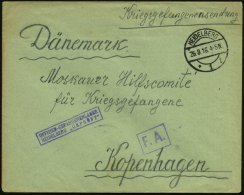 HEIDELBERG/ *1i 1916 (26.8.) 1K + Viol. Ra.2: OFFIZIER-GEFANGENENLAGER/HEIDELBERG "GEPRÜFT" + Ra.:"F.A." ,... - Other & Unclassified