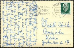 WEIMAR 1/ D/ 10 Jahre/ DRK/ In Der DDR 1962 (8.10.) Jubil.-MWSt (RK) Bedarfs-Ak.: Römisches Haus - Other & Unclassified