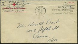 U.S.A. 1942 (12.11.) Roter Vordr.-Bf: AMERICAN RED CROSS , MWSt: MADISON/WIS./BUY/DEFENSE../BONDS..... - Other & Unclassified