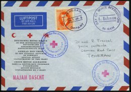IRAN 1969 (26.1.) Erdbebenhilfe , Spenden-SU.: Deutsches Rotes Kreuz , 2x  DRK-HdN "Erdbebenhilfe" + 1L: MAJAM... - Other & Unclassified