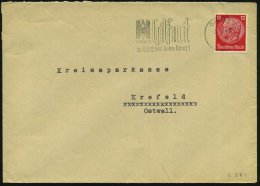 GREIZ 1/ T/ Hilf Mit/ Im Deutschen Roten Kreuz! 1941 (5.11.) MWSt = NS-Rotokreuz-Logo , Bedarfs-Bf. (Bo.S 384 A) - Other & Unclassified