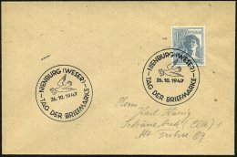 NIENBURG (WESER)/ TAG DER BRIEFMARKE 1947 (26.10.) SSt = Brieftaube , Klar Gest. Inl.-Bf. (Bo.1) - Other & Unclassified