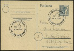 HOLZMINDEN/ TAG DER BRIEFMARKE 1947 (26.10.) SSt = Brieftraube , Klar Gest. Inl.-Karte (Bo.2) - Other & Unclassified