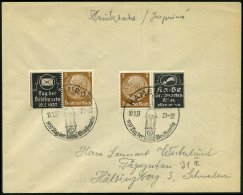 HAMBURG/ Tag Der Briefmarke 1937 (10.1.) SSt = Turm Des "Michels", 2x Auf Privat-Zusammendruck "Tag Der Briefmarke"... - Other & Unclassified