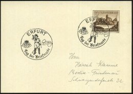 ERFURT/ Tag Der Briefmarke 1940 (7.1.) SSt = Postillon Auf EF 3 + 2 Pf. WHW (Mi.730 EF) Klar Gest. Inl.-Kt. (Bo.27) - Other & Unclassified