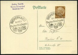 BREMERHAVEN/ Tag Der Briefmarke 1939 (8.1.) SSt = Stadtwappen Etc., Klar Gest. Inl.-Kt. (Bo.4) - Other & Unclassified