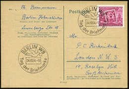BERLIN W8/ Tag Der Briefmarke 1954 (24.10.) SSt = Brieftaube Auf EF 20 Pf. "Tag Der Briefmarke" (Kölner Dom,... - Other & Unclassified