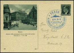 TSCHECHESLOWAKEI 1938 (Juni) 50 H. BiP Benesch, Grün: PRAHA/PRAGA 1938 + Blauer, Passender SSt.: PRAHA... - Other & Unclassified