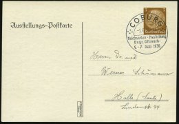 COBURG/ Briefmarken-Ausstellung/ Bay.Ostmark 1936 (6.6.) SSt Je Auf PP 3 Pf. Hindenbg., Braun: Veste Coburg,... - Other & Unclassified