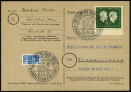 (16) FRANKFURT (MAIN)-HÖCHST/ EMIL V.BEHRING - PAUL EHRLICH/ BAHNBRECHER DER HEILKUNST 1954 (16.3.) SSt =... - Other & Unclassified