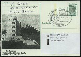 10878 BERLIN-ZENTRUM/ Gedenktag/ Albert Einstein/ Ausstellung 1996 (14.4.) SSt = Kopfbild Einstein Auf Amtl. P 80... - Other & Unclassified