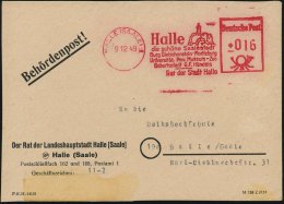 HALLE (SAALE)1/ ..Burg Giebichenstein-Moritzburg/ ..Geburtsstadt G.F.Händels/ Rat Der Stadt 1949 (9.12.) AFS... - Sonstige & Ohne Zuordnung