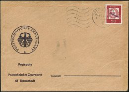 Darmstadt 1964 (17.7.) 20 Pf. Bach, Lumo-Versuchsmarke + Amtl., Violetter Handstempel  "E N T W E R T E R T"... - Other & Unclassified