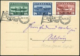ÖSTERREICH 1937 (24.6.) BPA: SCHIFFSPOST/JOHANN STRAUSS/1837/D.D.S.G./1937 (Reedereiflagge... - Other & Unclassified