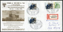 1000 BERLIN 12/ WILH./ FURTWÄNGLER/ 30.TODESTAG.. 1984 (30.11.) SSt = Dirigent Furtwängler Auf PU 50 Pf.... - Other & Unclassified