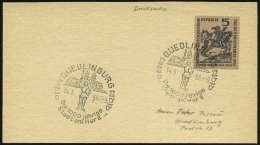 QUEDLINBURG/ Die 1000 Jährige/ Stadt Am Harz 1958 (14.3.) Seltener HWSt = Roland (vor Dom) Inl.-Kt., (Bo.5) - Other & Unclassified