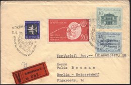 NORDHAUSEN/ BESUCHT DAS NORDHÄUSER ROLANDSFEST 8.-10.7. 1960 (17.6.) HWSt (Wappen Mit Flügelhelm) 2x Klar... - Other & Unclassified