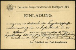 Stuttgart 1896 (Dez.) "Privat-Stadt-Post Stuttgart", 2 Pf. Pferdewappen, Rot + Rs. Zudruck: V. Deutsches... - Other & Unclassified
