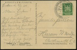 LINDAU (BODENSEE)/ 11.SCHWÄB.BAYER.SÄNGERBUNDESFEST 12.-13.JULI 1924 (11.7.) Seltener SSt = Stilis. Linde... - Other & Unclassified