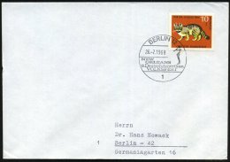 1 BERLIN 12/ NEW/ ORLEANS/ 8.Deutsch-Amerikan./ VOLKSFEST 1968 (Juli) SSt = Jazz-Klarinettist Klar Auf Ortsbf.... - Other & Unclassified